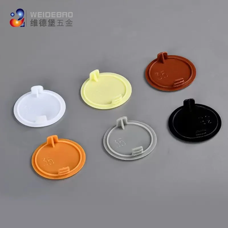 Furniture Hardware Connectors - Home Round Plastic Furniture Hinge Decorative