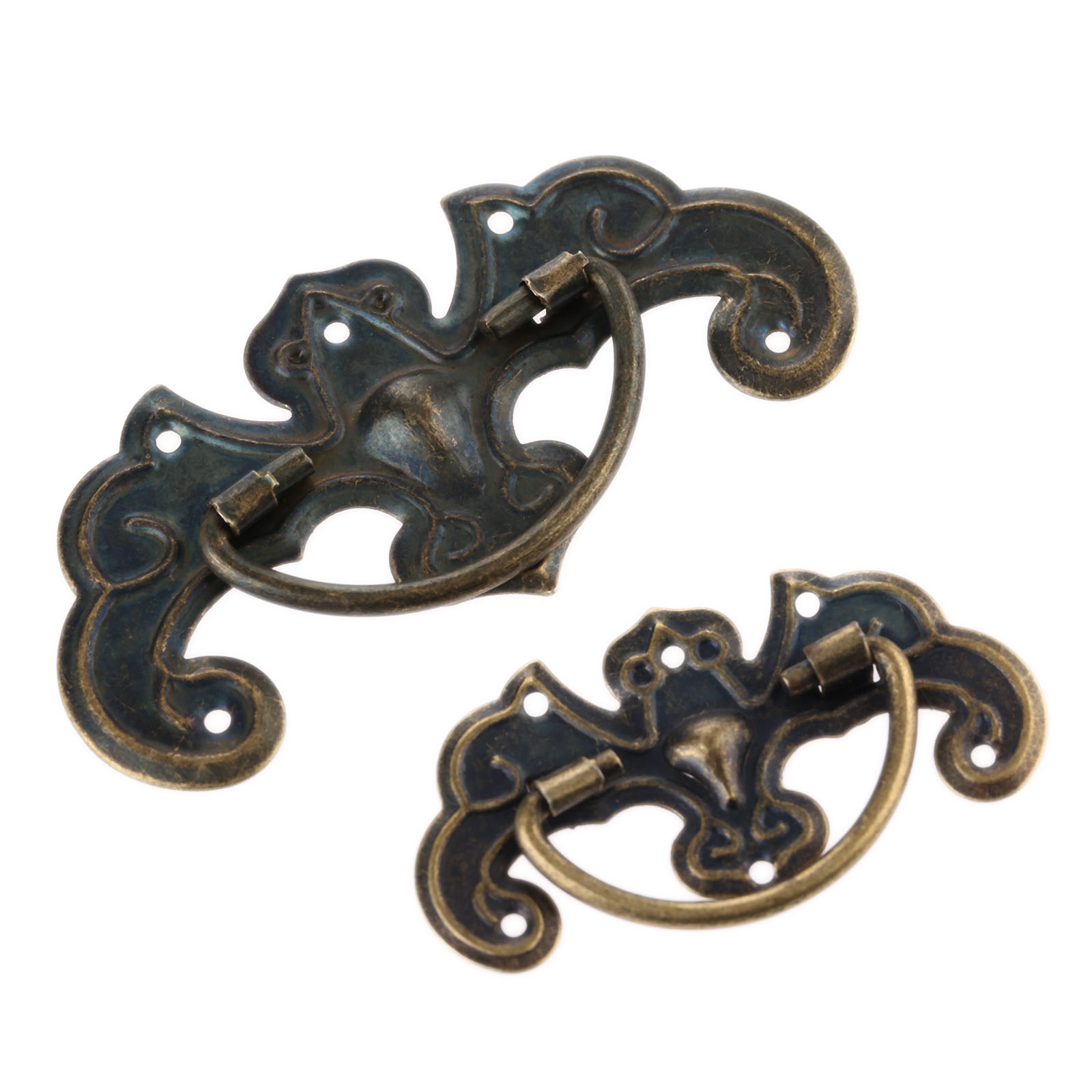 Furniture Hardware Lock - 4Pcs Antique Jewelry Box Door Drawer