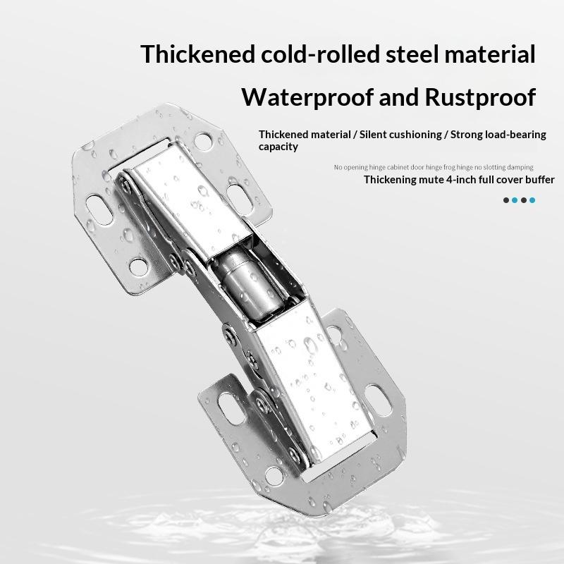 Furniture And Hardware Supplies - 2Pcs Stainless Concealed Kitchen Cabinet Hinges