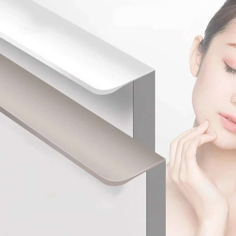 Furniture Hardware Factory - Cashmere Gray Handle Invisible Non Perforated