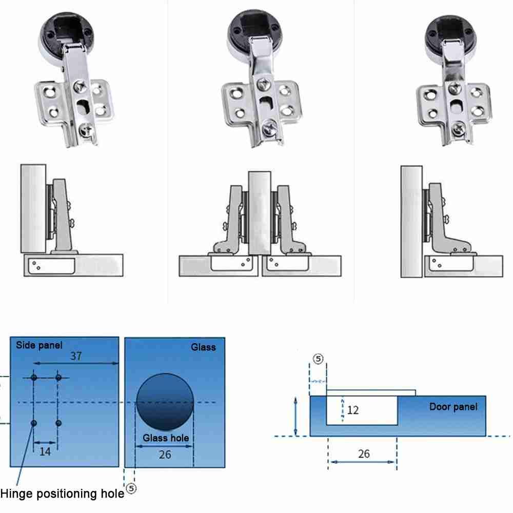 2PCS Interior No Hole Hardware - Furniture And Hardware Supplies review and price