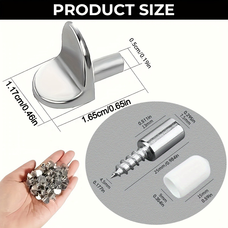 Metal Shelf Support Pegs, 2 St - Furniture Screw Type review and price