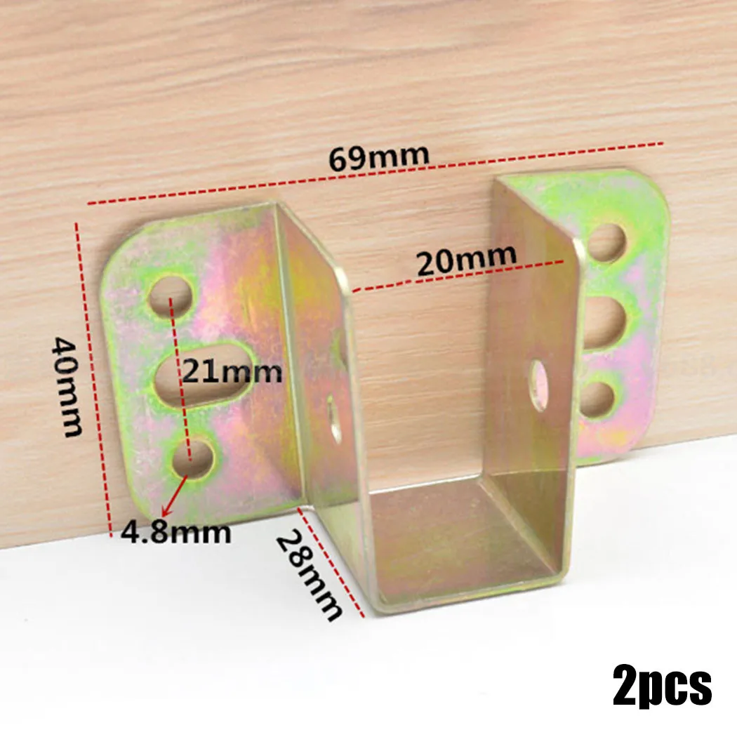 2pcs U Shaped Metal Bed Bracke - Furniture Hardware Connectors review and price