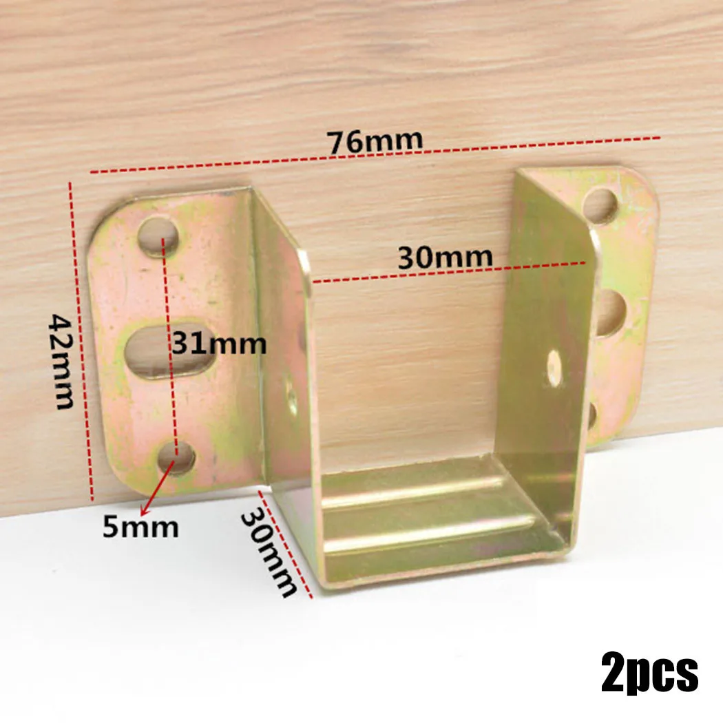 2pcs U Shaped Metal Bed Bracke - Furniture Hardware Connectors review and price