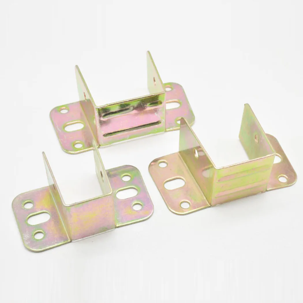 2pcs U Shaped Metal Bed Bracke - Furniture Hardware Connectors review and price