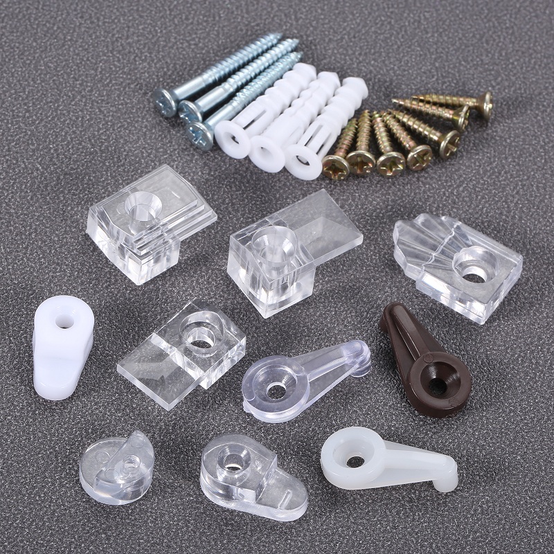 10Pcs Plastic Glass Retainer C - Furniture Hardware Connectors review and price