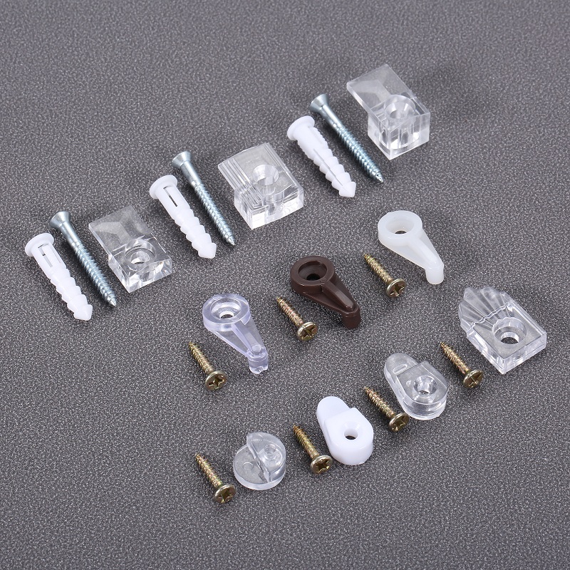 10Pcs Plastic Glass Retainer C - Furniture Hardware Connectors review and price