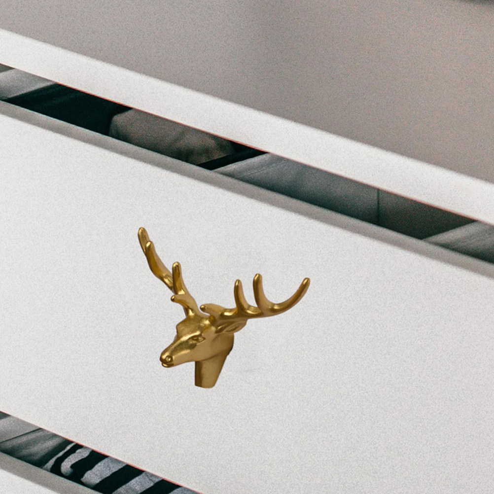 Brass Deer Pull Unique Cabinet - Unique Furniture Hardware Pulls review and price