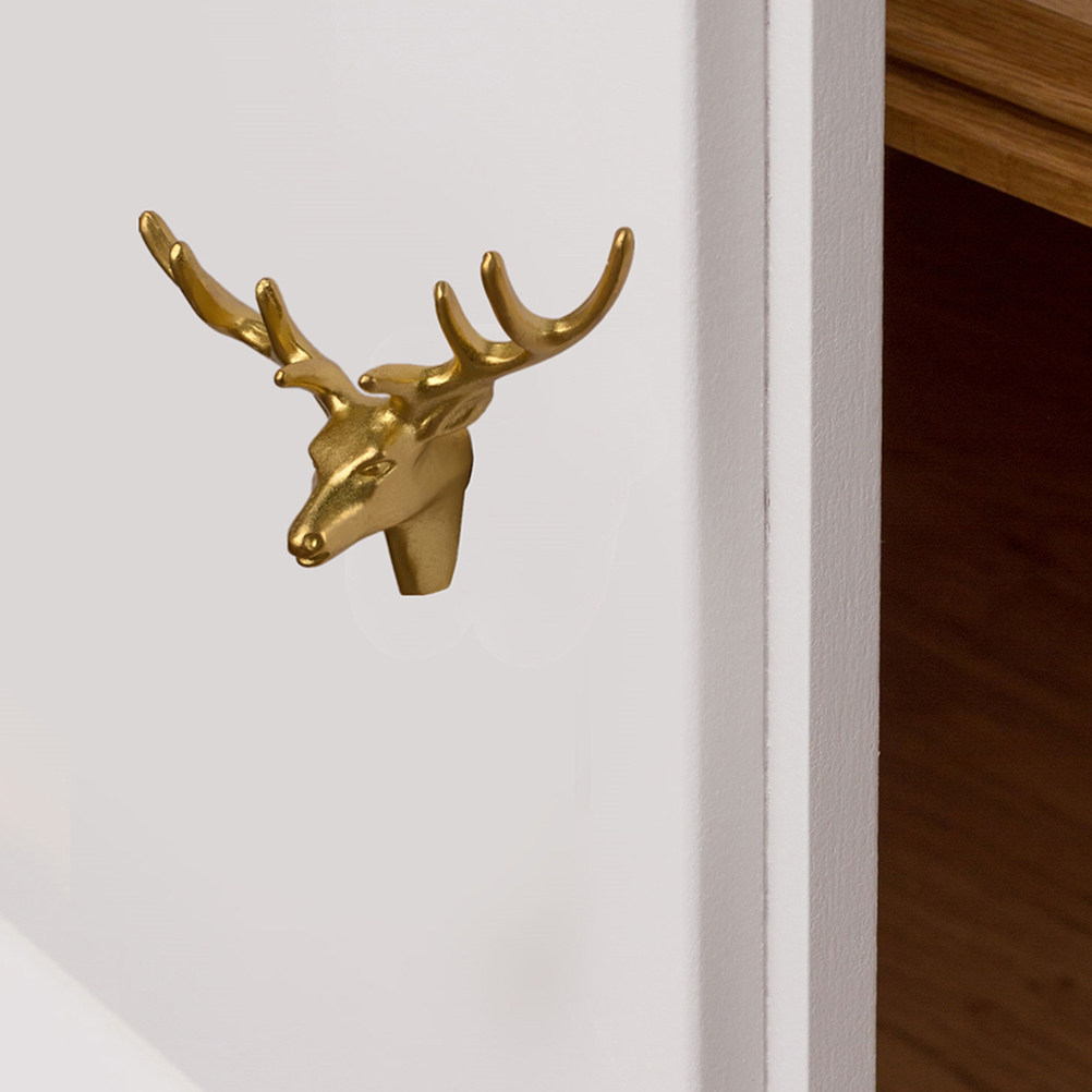 Brass Deer Pull Unique Cabinet - Unique Furniture Hardware Pulls review and price