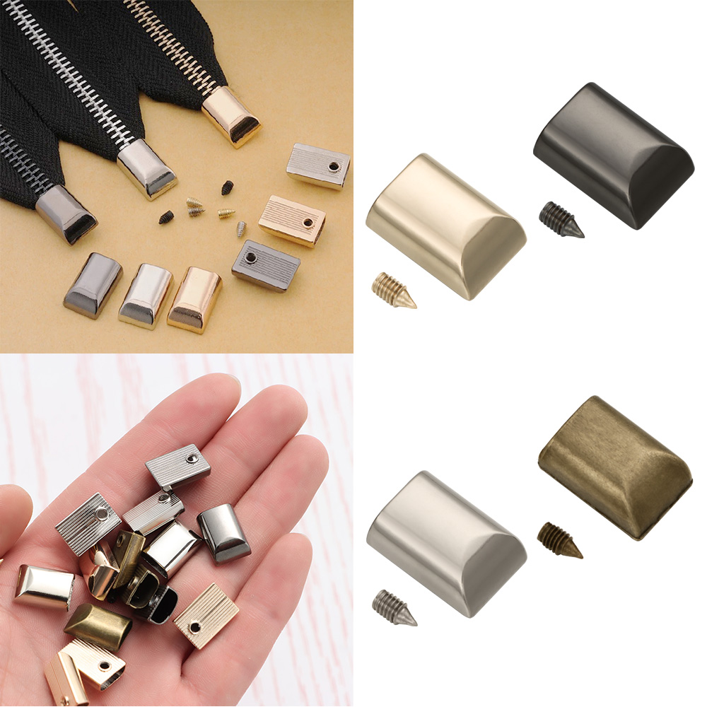 10pcs Metal Zipper Stopper Zip - Furniture Hardware Connectors review and price