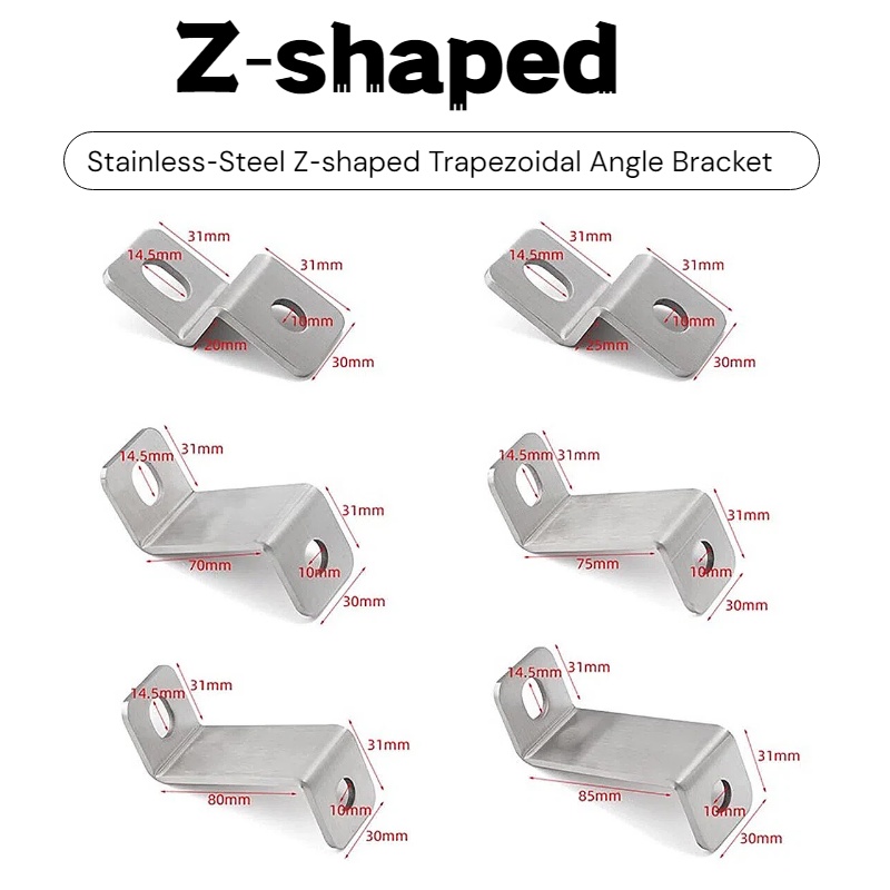 3mm Thick Stainless‑Steel Z‑Sh - Furniture Hardware Connectors review and price