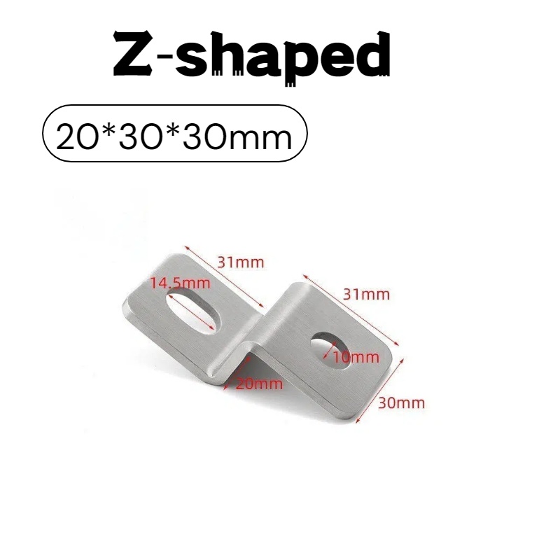 3mm Thick Stainless‑Steel Z‑Sh - Furniture Hardware Connectors review and price