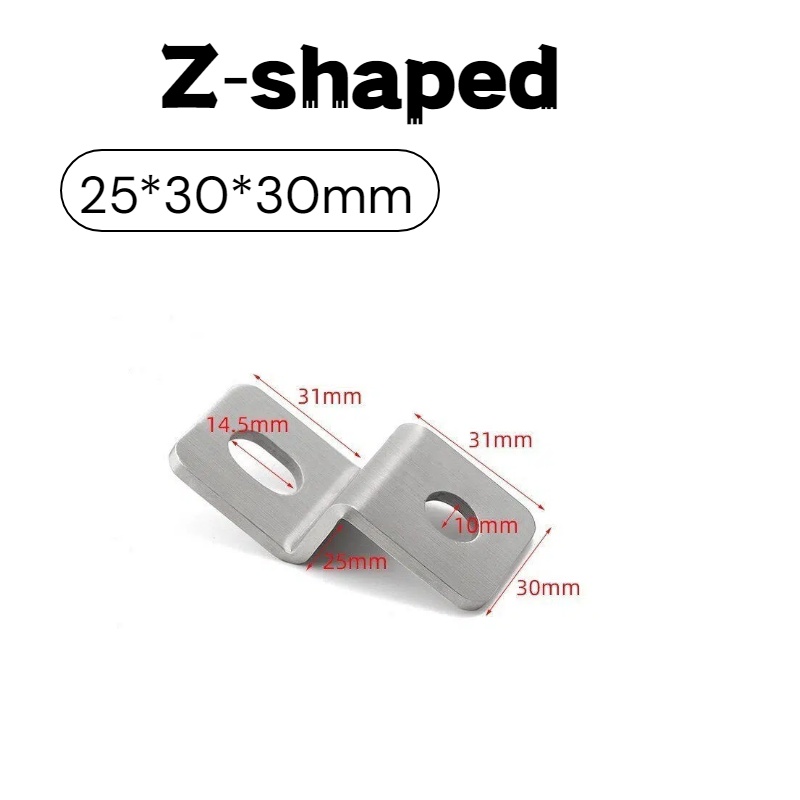 3mm Thick Stainless‑Steel Z‑Sh - Furniture Hardware Connectors review and price