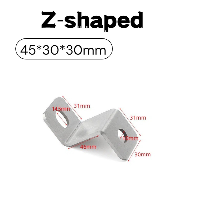 3mm Thick Stainless‑Steel Z‑Sh - Furniture Hardware Connectors review and price