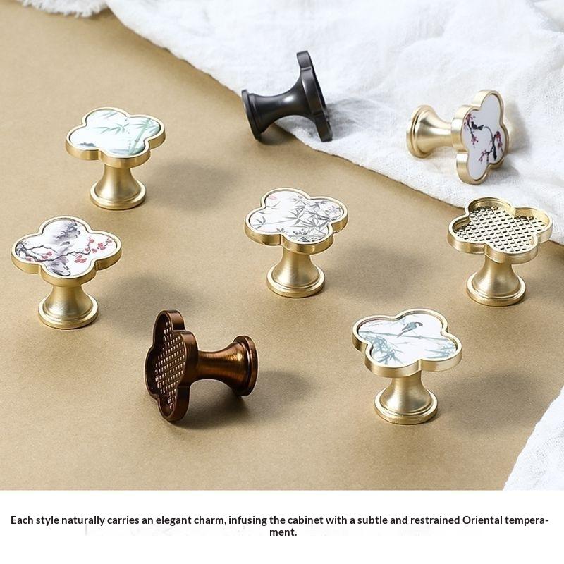 Cabinet Knobs Chinese Painting - Furniture And Hardware Supplies review and price