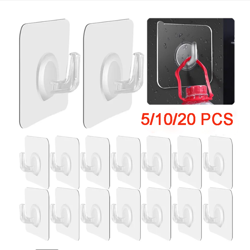 5/10/20 Pcs Self-adhesive Hook - Door Stopper Heavy review and price