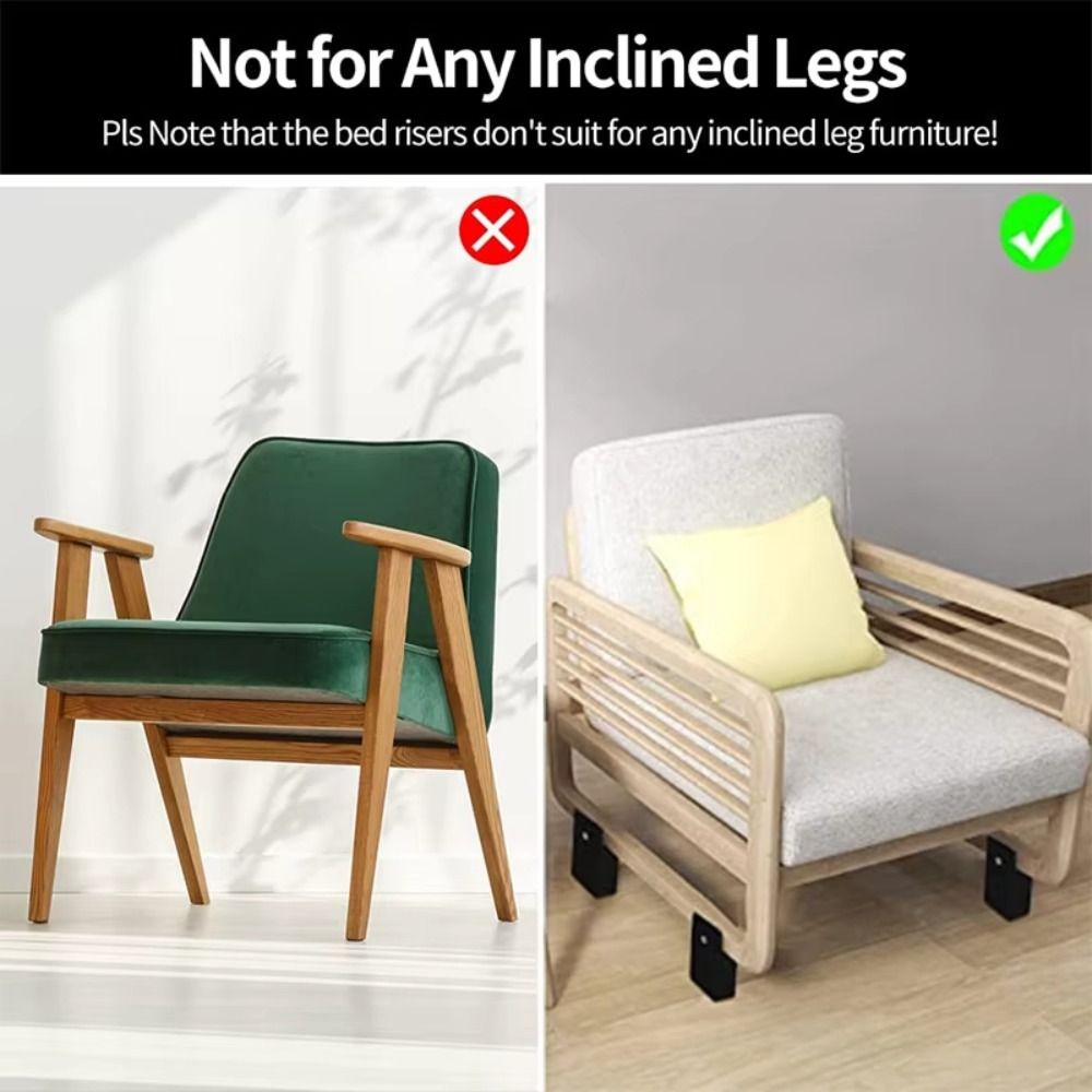 Splint-type Chair Feet Riser S - Furniture Screw Type review and price