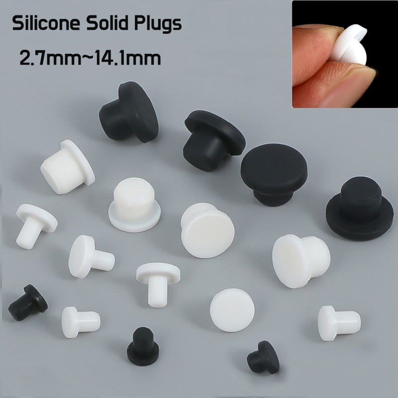 Black White Silicone Solid Plu - Furniture Screw Type review and price