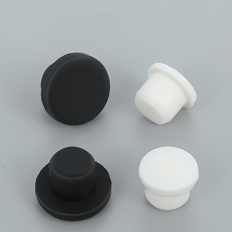 Black White Silicone Solid Plu - Furniture Screw Type review and price