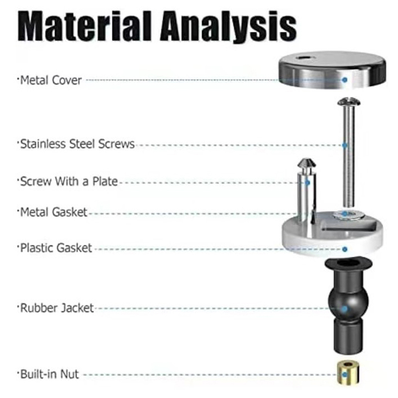 2Pcs Toilet Seat Top Fix Hinge - Furniture Screw Type review and price