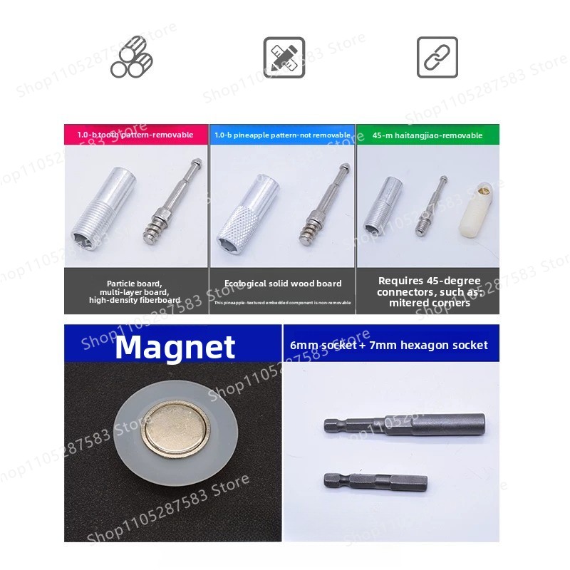 Solid invisible connector 2-in - Furniture Screw Type review and price